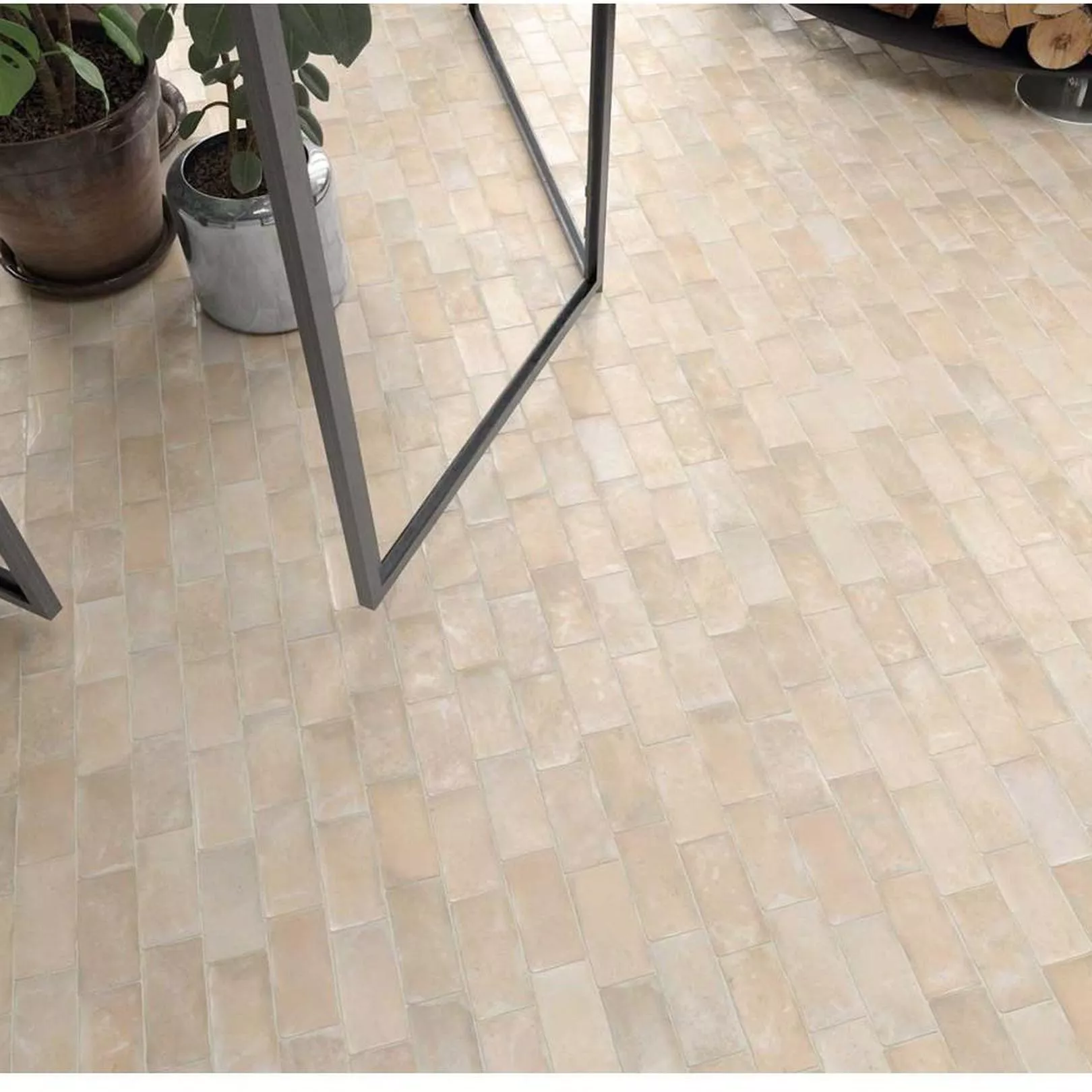 Carrelage grès cérame effet terre cuite patinée COTTAGE 14x7cm