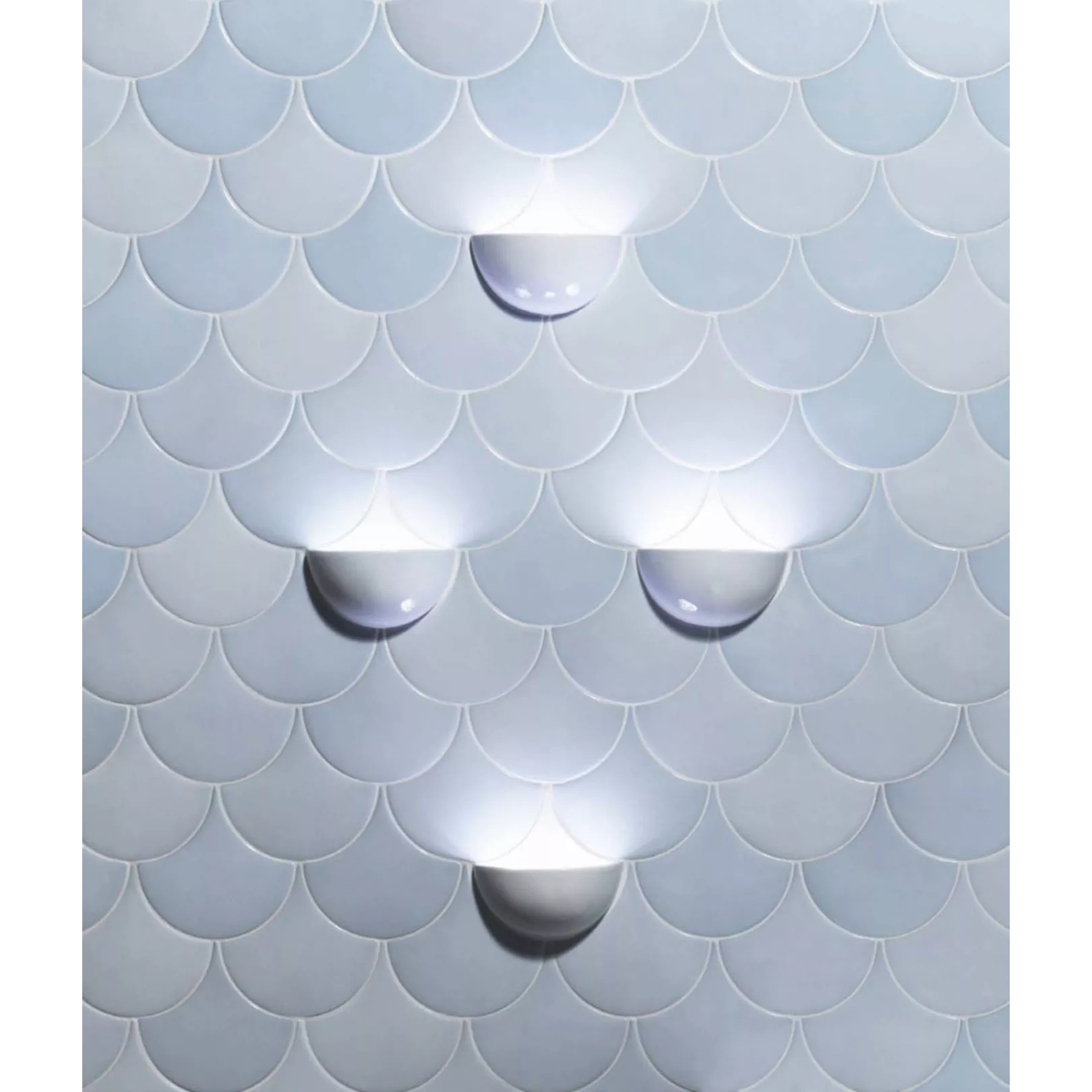Carrelage mural faïence SQUAMA EVOLUTION - Grès cérame - Format écaille (6 couleurs)
