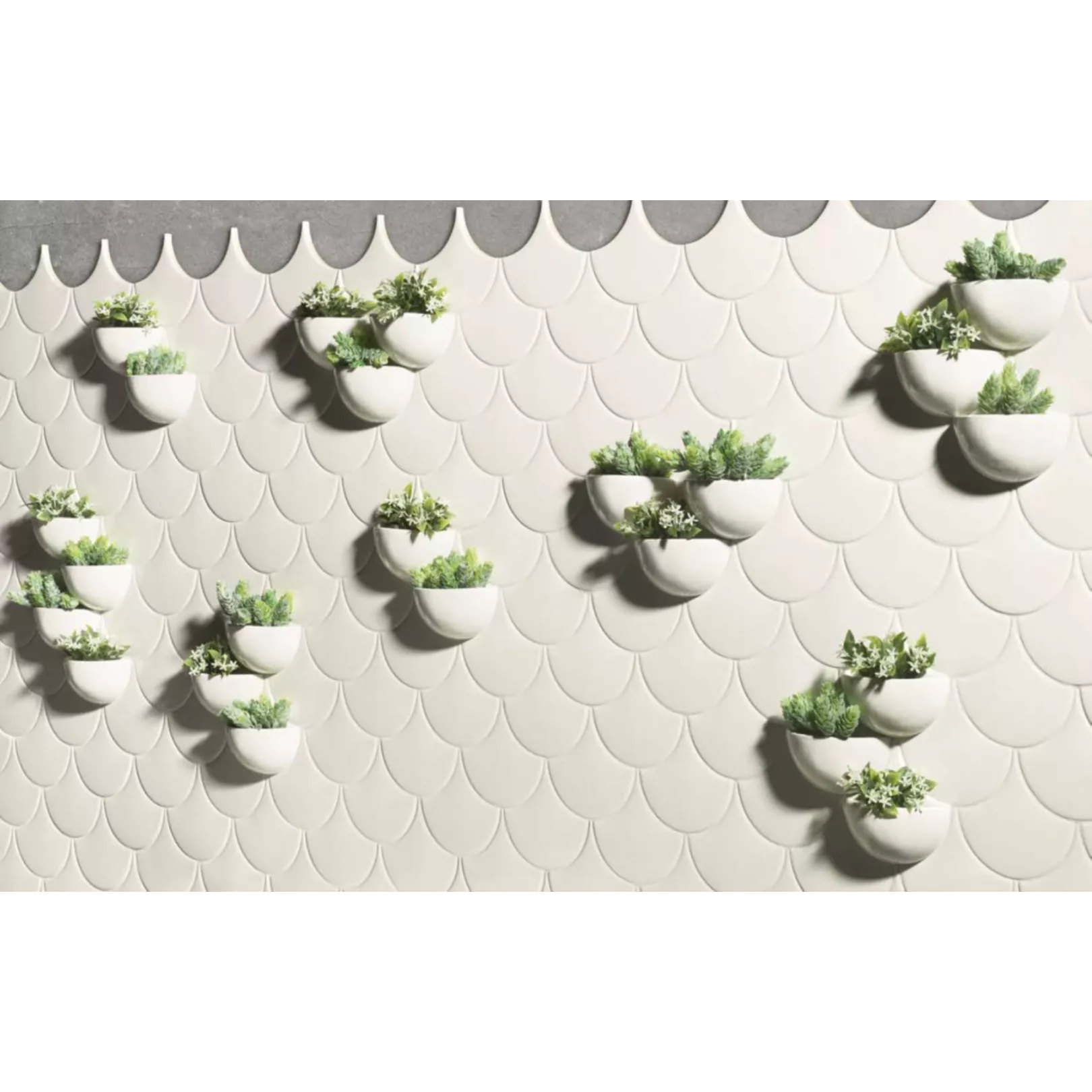 Carrelage mural faïence SQUAMA EVOLUTION - Grès cérame - Format écaille (6 couleurs)