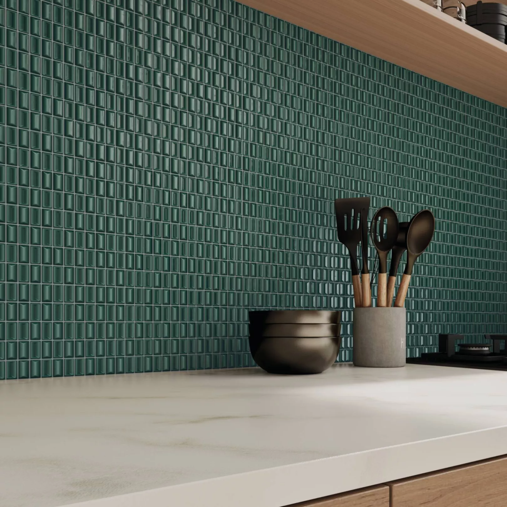 Carrelage mural faience 3D BARS