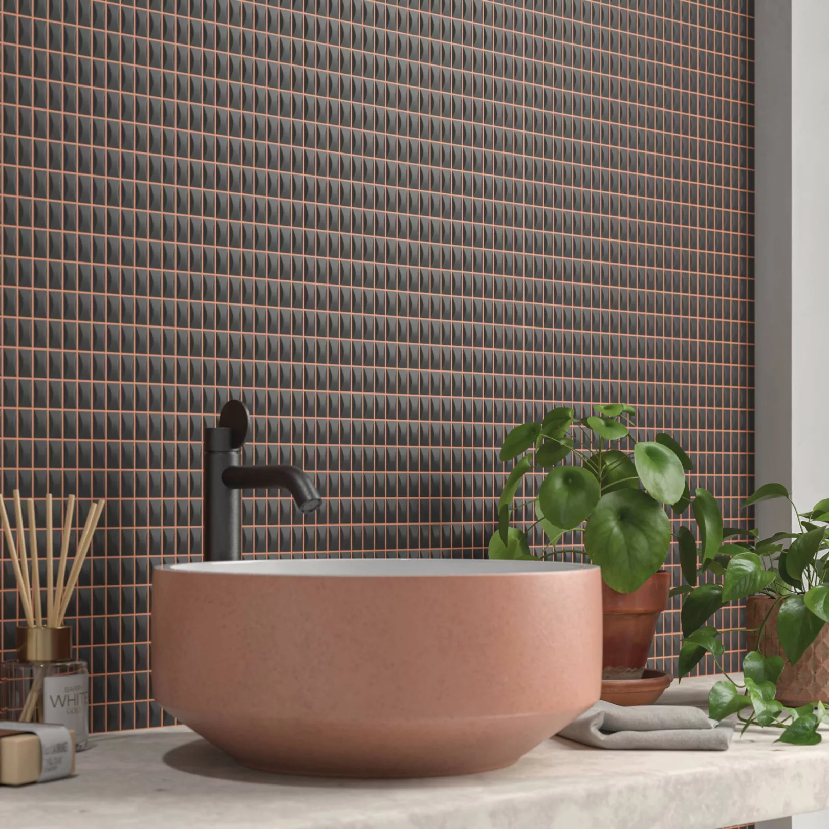 Carrelage mural faience 3D BARS