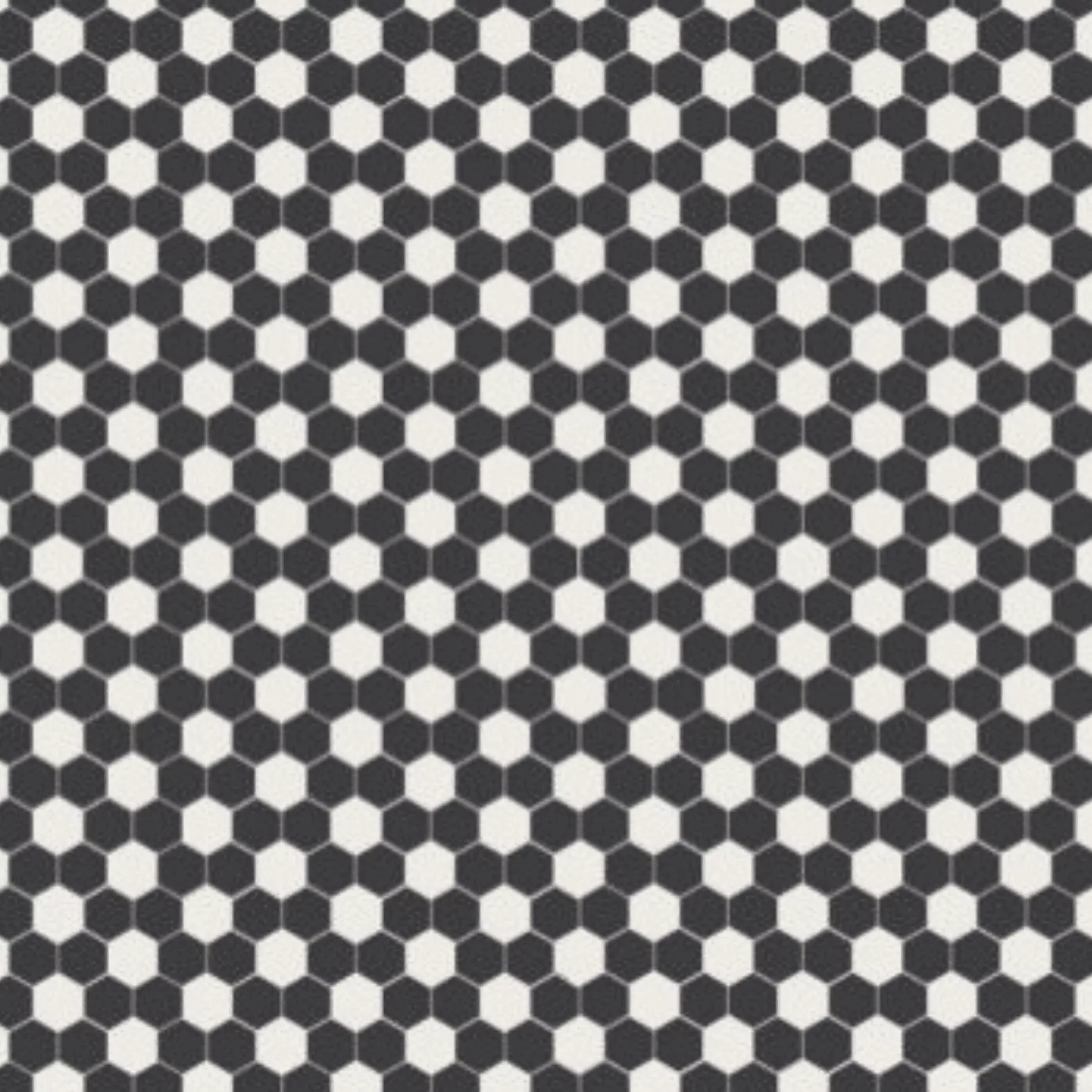 Mosaïque hexagone 2,6x2,2cm Art Factory motif Damero HX noir et blanc (2 finitions)