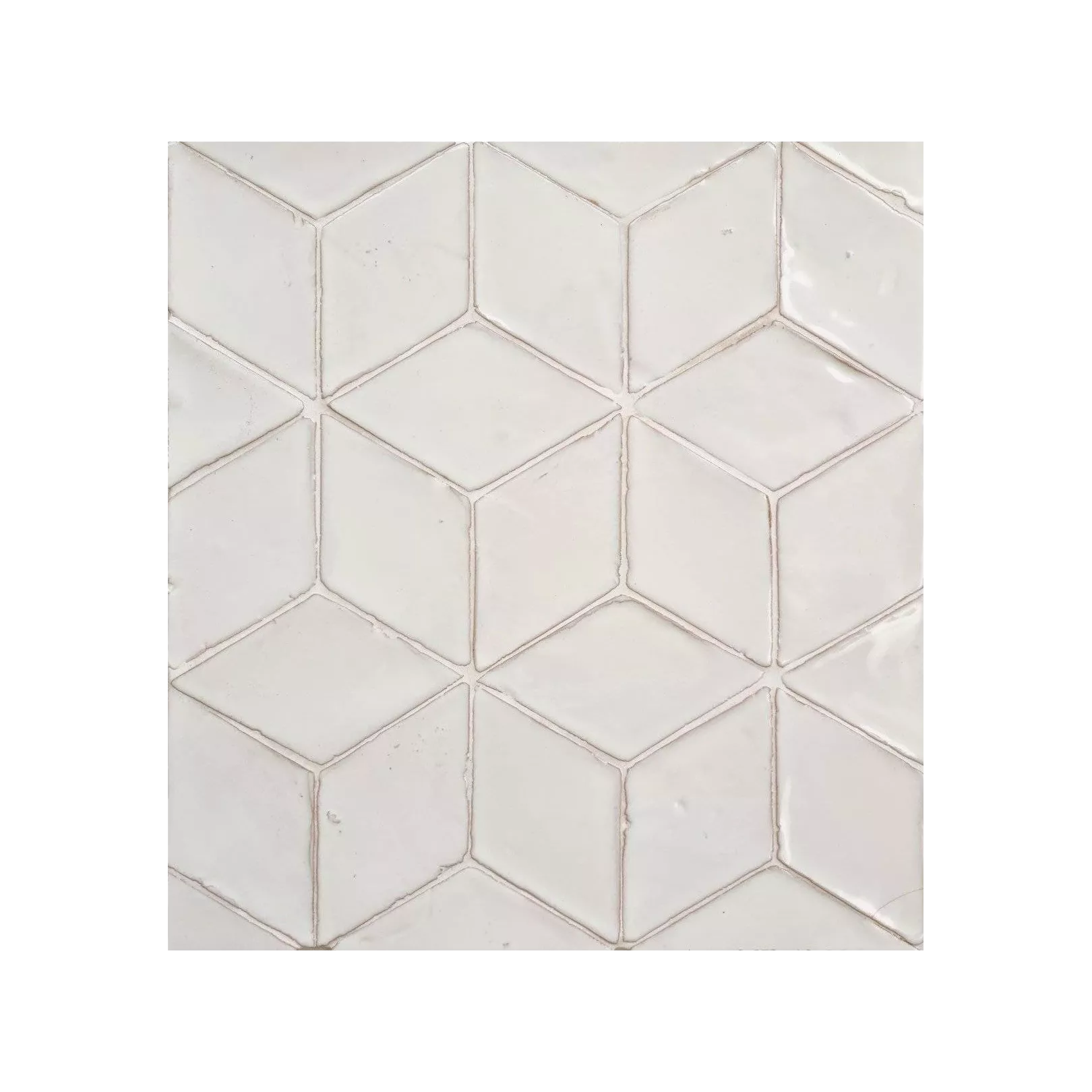 Carrelage mural TERRE CUITE ÉMAILLÉE Artisanale LOSANGE