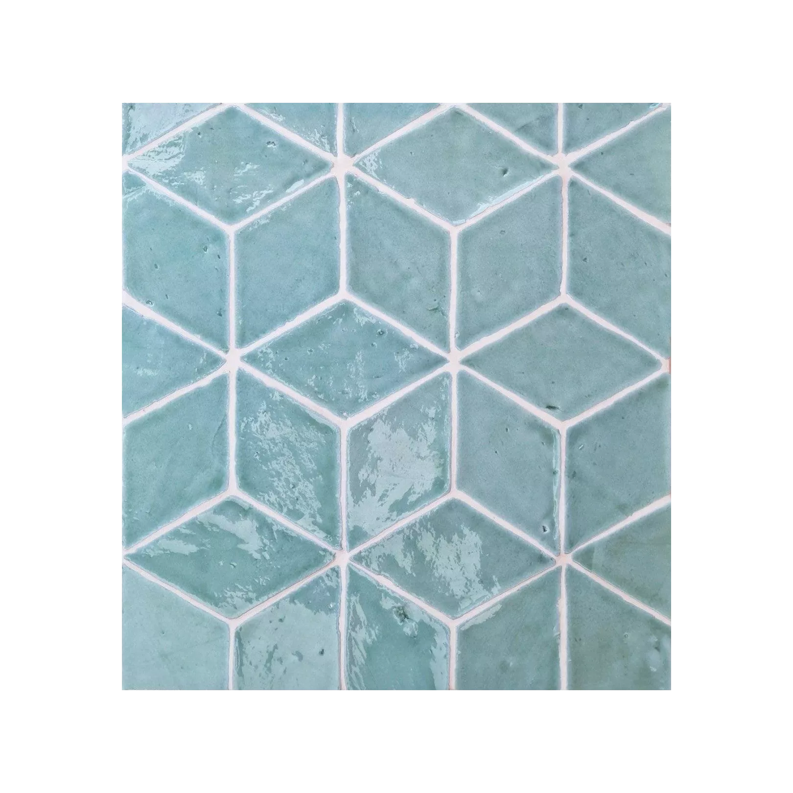 Carrelage mural TERRE CUITE ÉMAILLÉE Artisanale LOSANGE