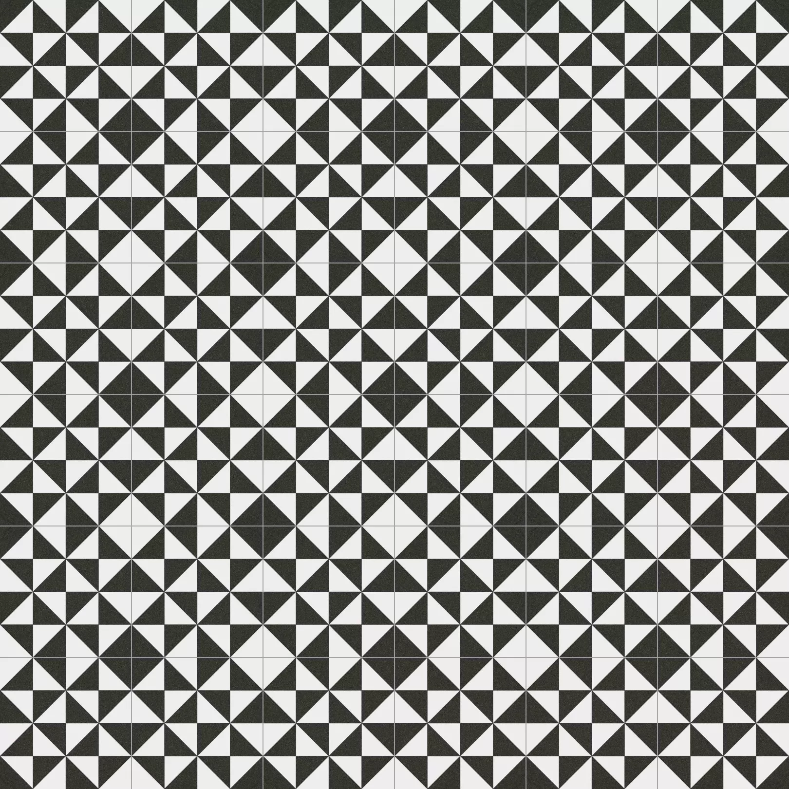 Carrelage grès effet carreau ciment 1900 Terrades Grafito, noir et blanc, 20x20cm 
