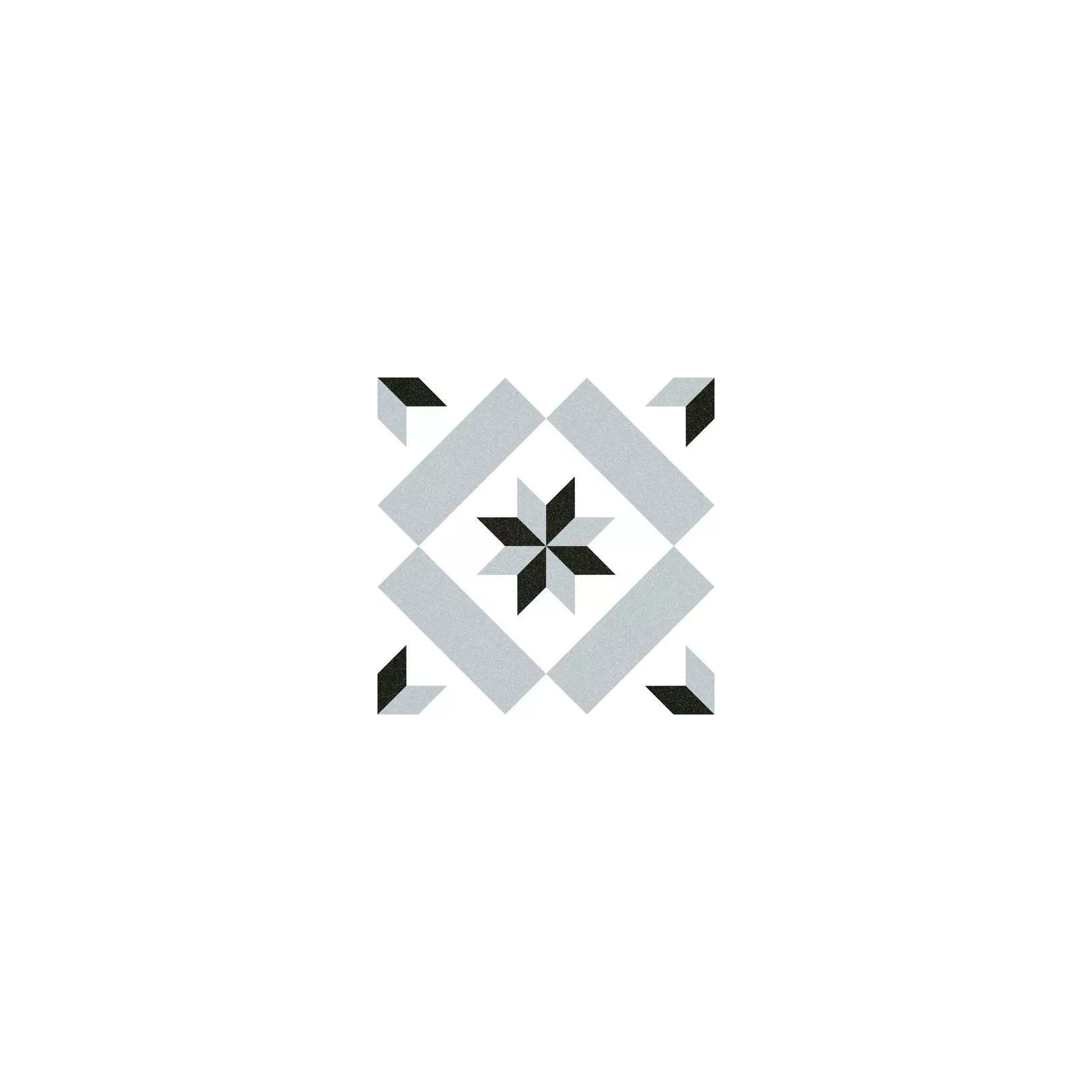 Carrelage grès effet carreau ciment 1900 Calvet gris, 20x20cm 