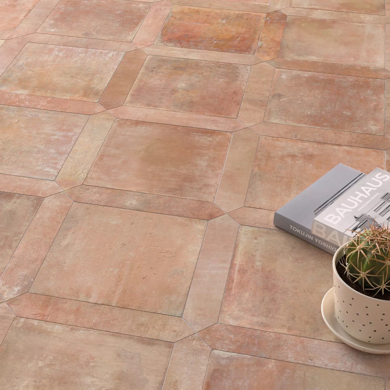 Carrelage grès cérame effet terre cuite CHATEAU