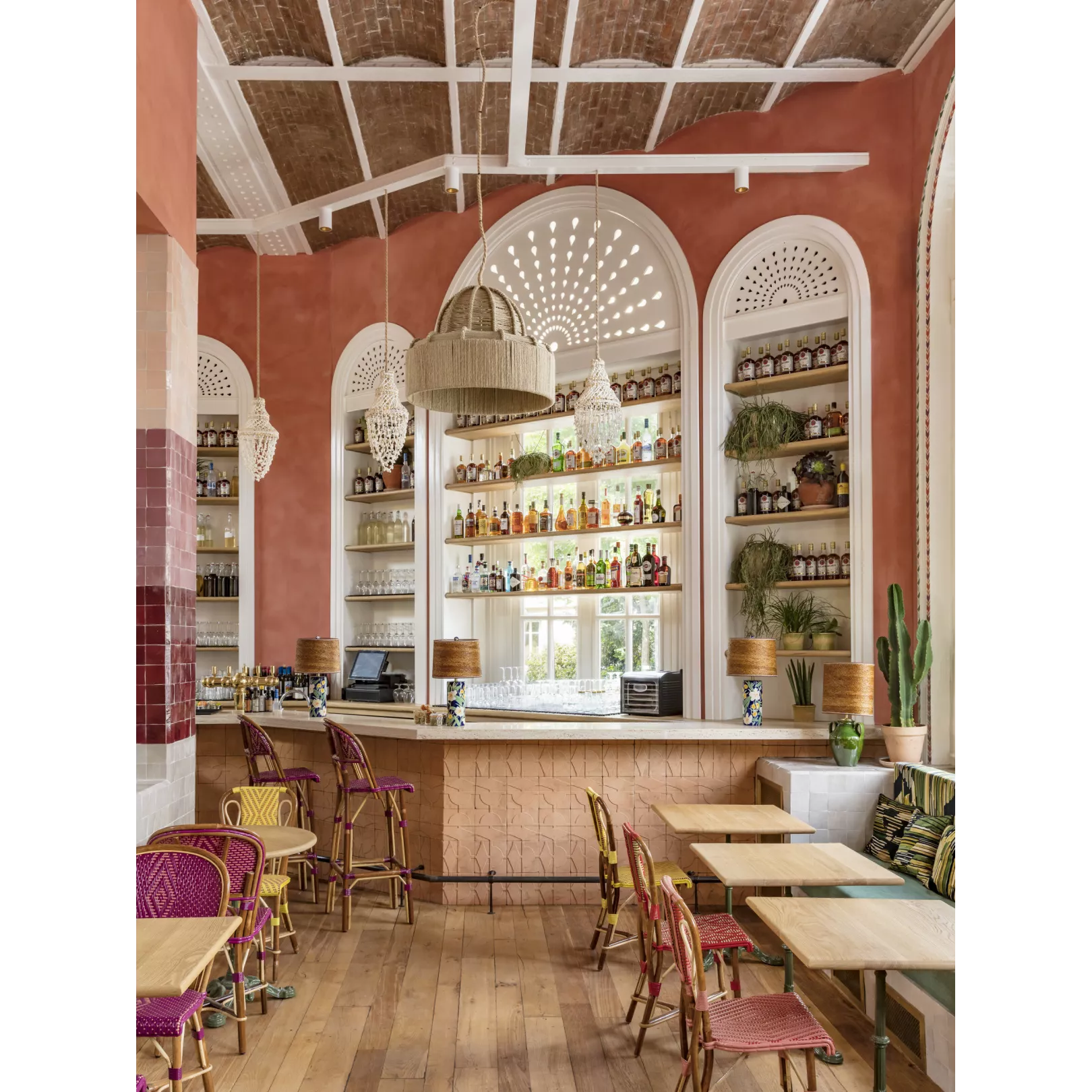 Carrelage mural terre mêlée ou émaillé artisanal FORNACE BRIONI - ACANTI- "Giardino all'italia" par Cristina CELESTINO