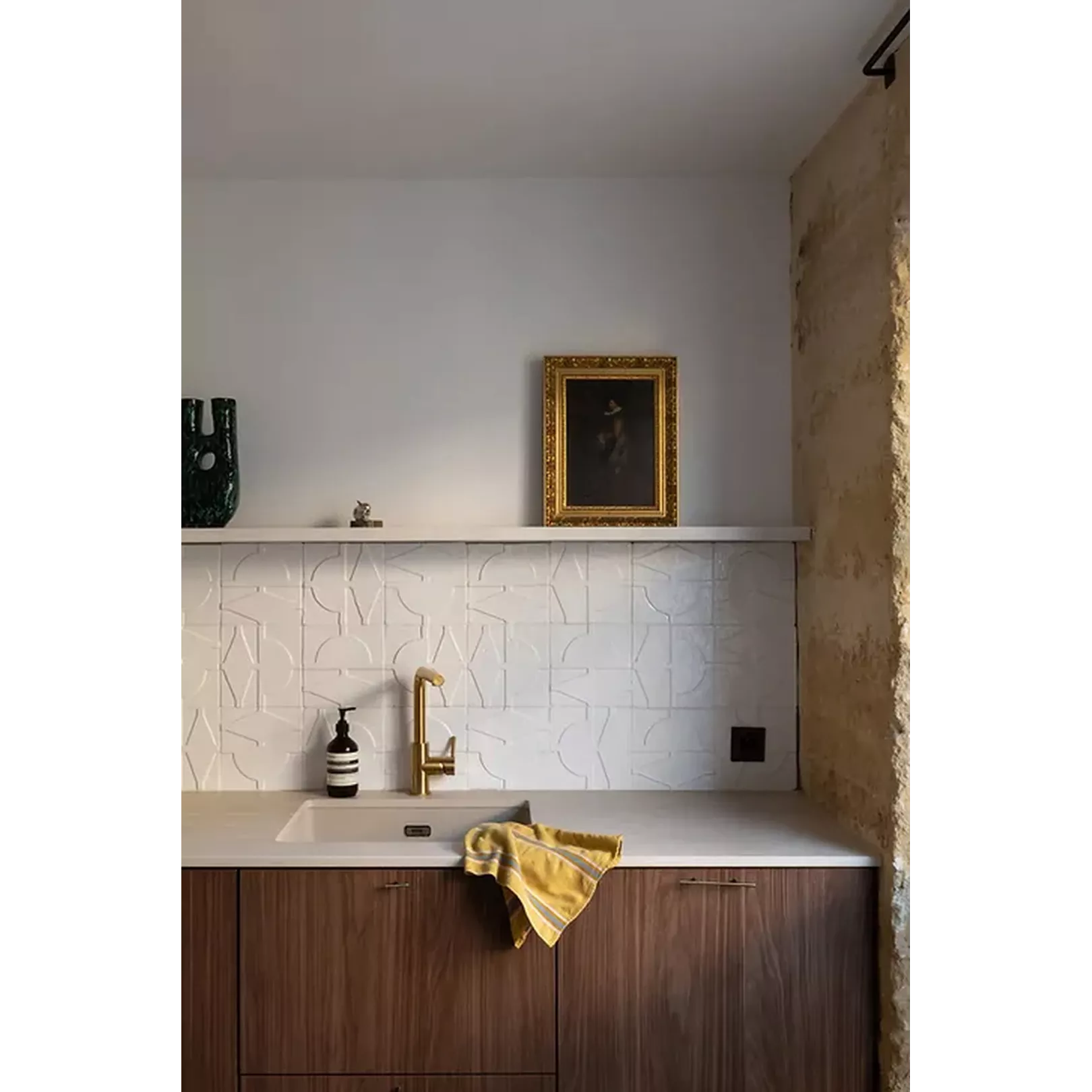 Carrelage mural terre mêlée ou émaillé artisanal FORNACE BRIONI - ACANTI- "Giardino all'italia" par Cristina CELESTINO