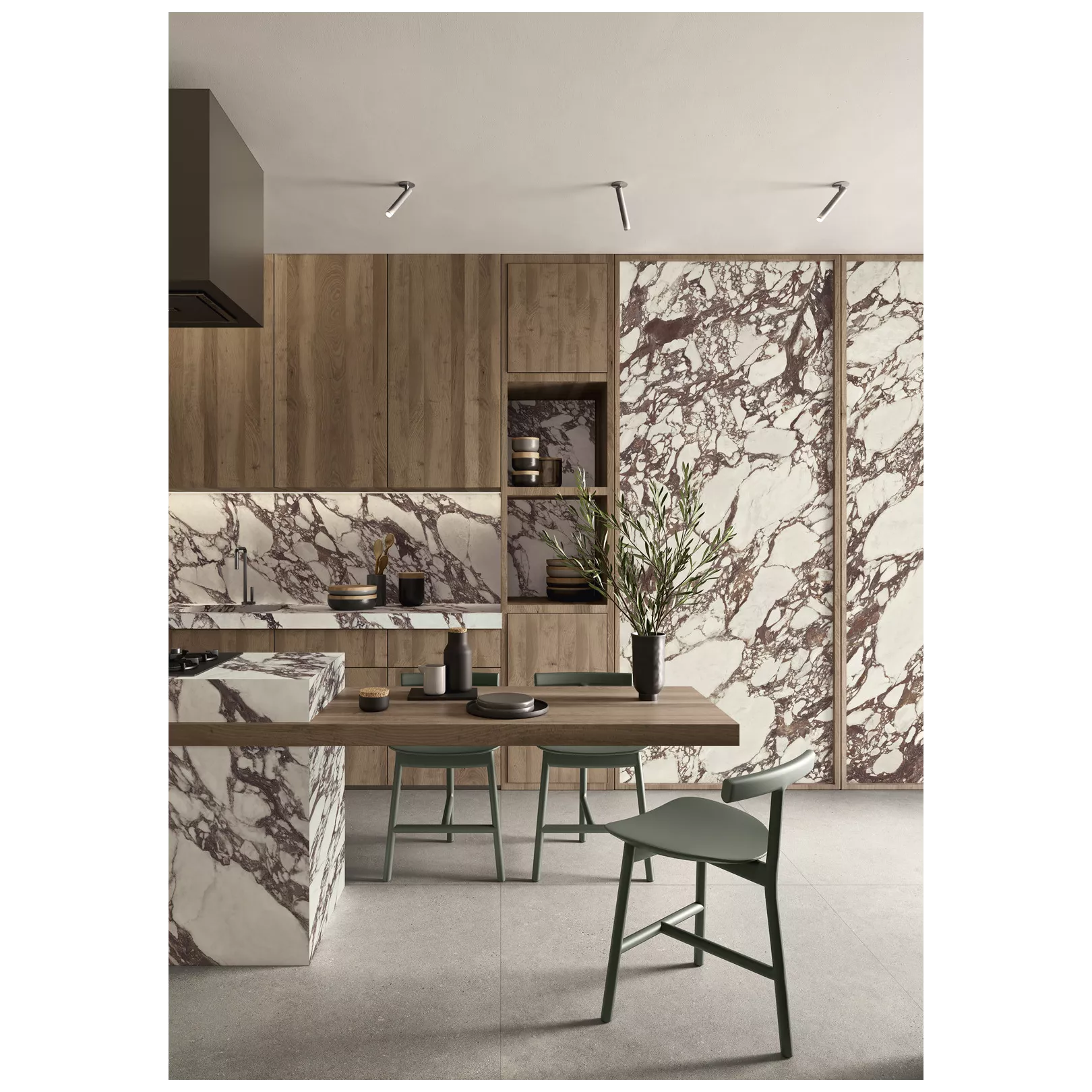 Carrelage grès cérame effet marbre NOBLESSE - VIOLA ARABESQUE