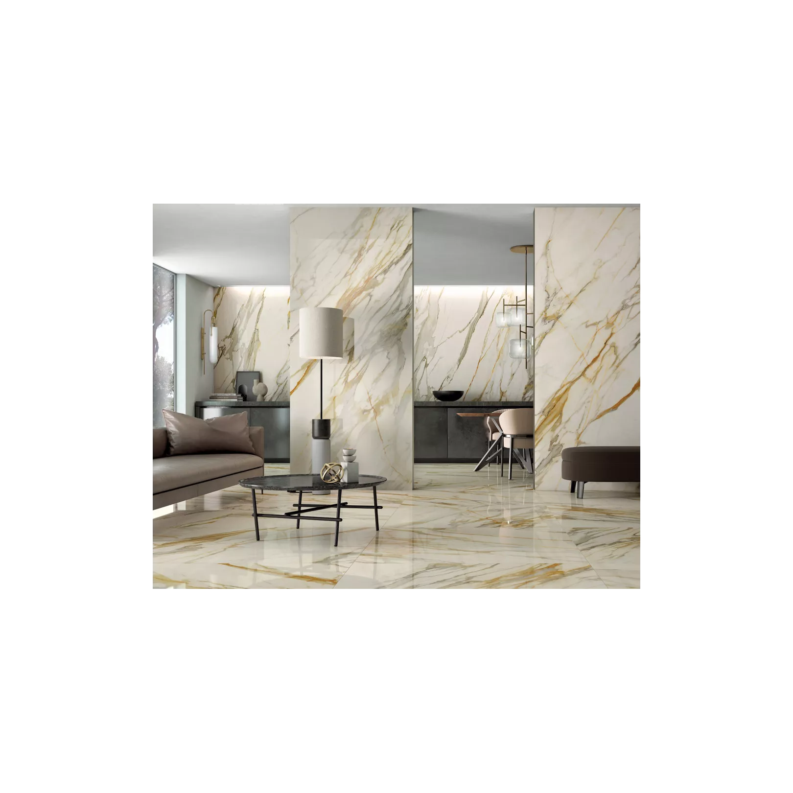 Carrelage grès cérame effet marbre NOBLESSE - GOLDEN BORG