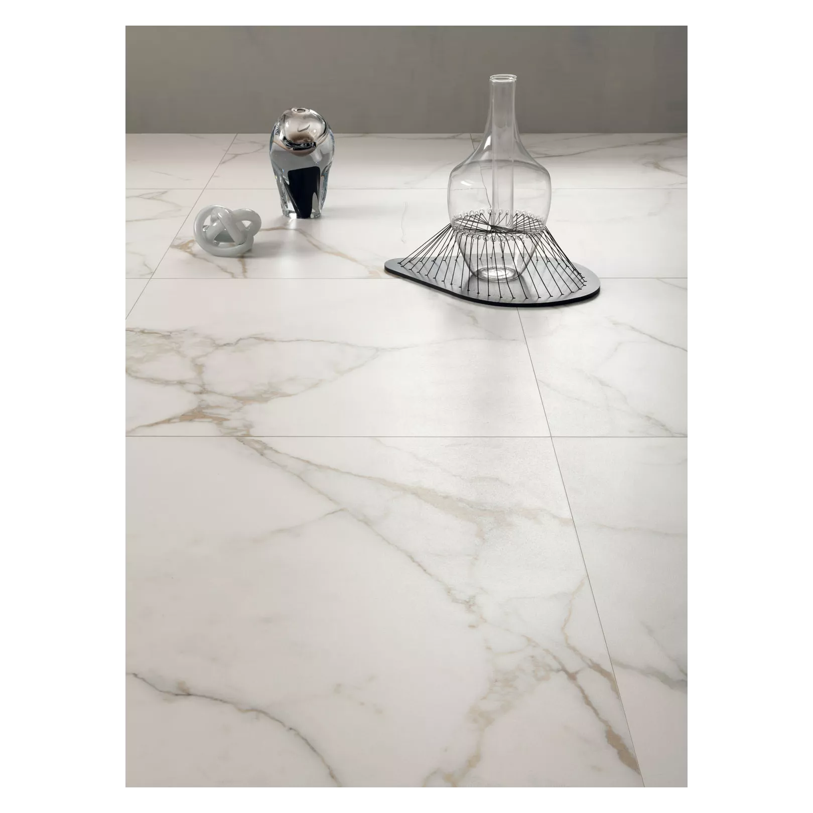 Carrelage grès cérame effet marbre NOBLESSE - CALACATTA ORO