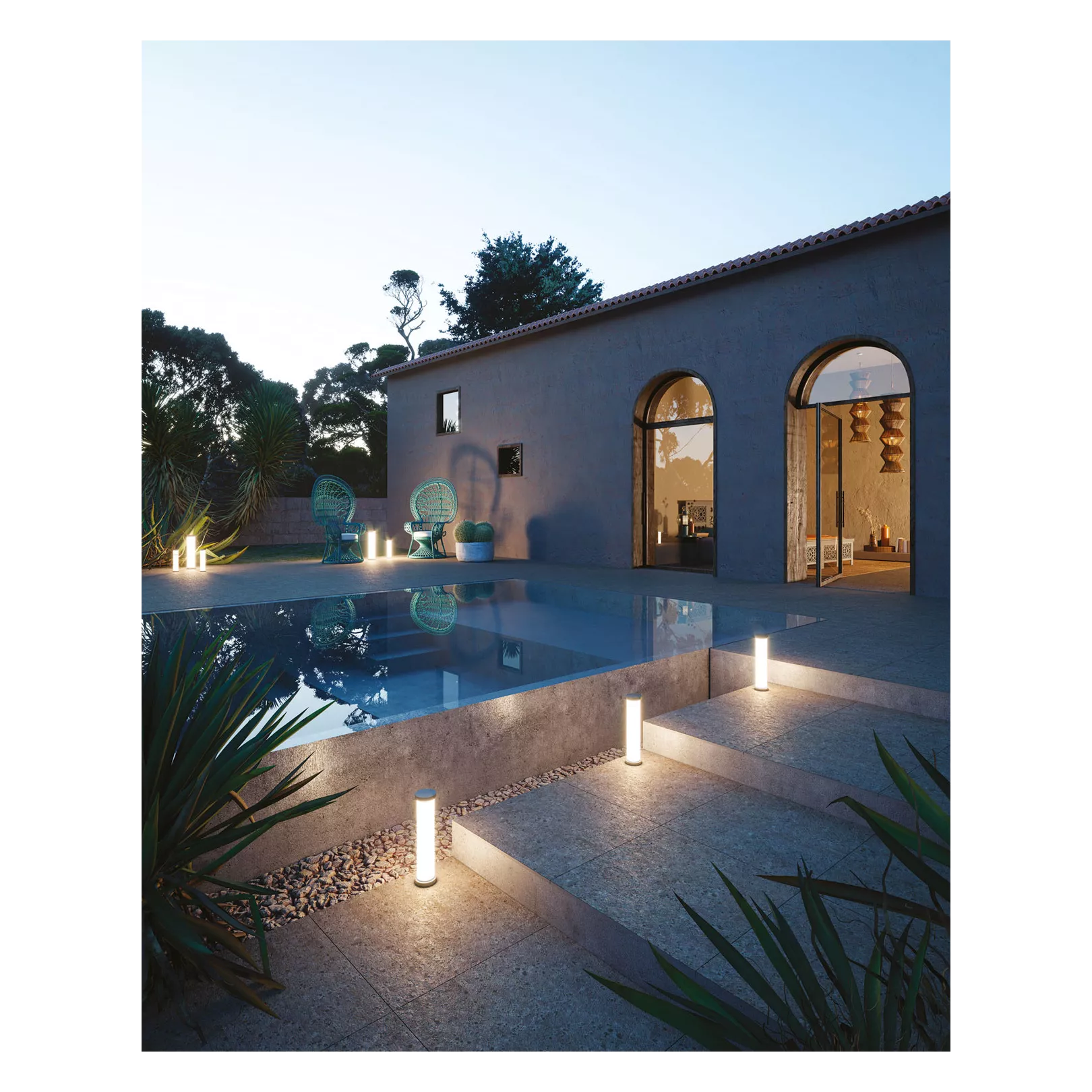 Carrelage grès cérame effet terrazzo INCLUSIONI SOAVE - 24 mm Extérieur