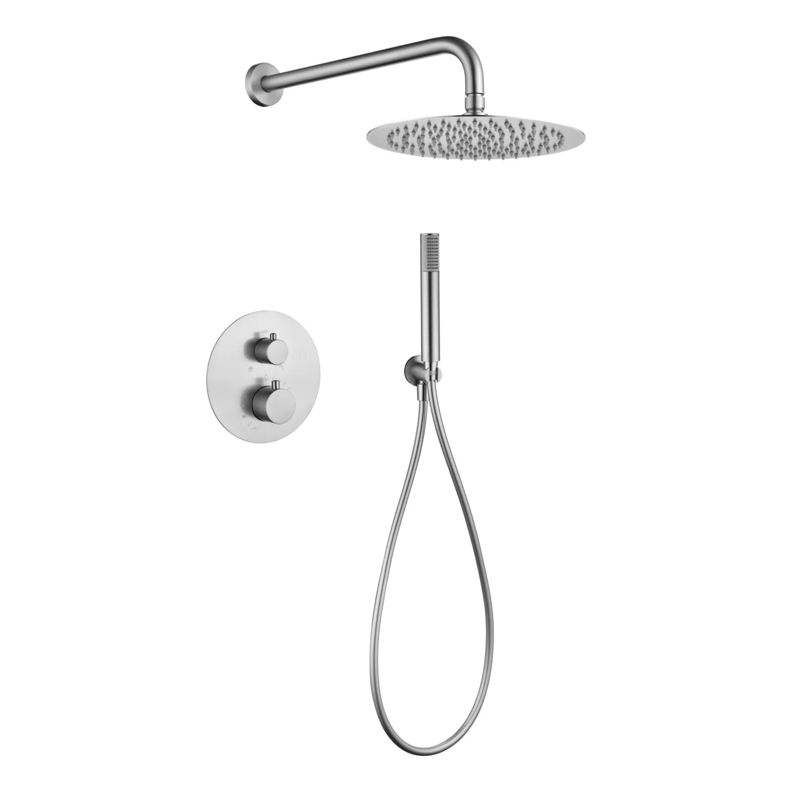 Ensemble de douche CURVED à encastrer - Thermostatique