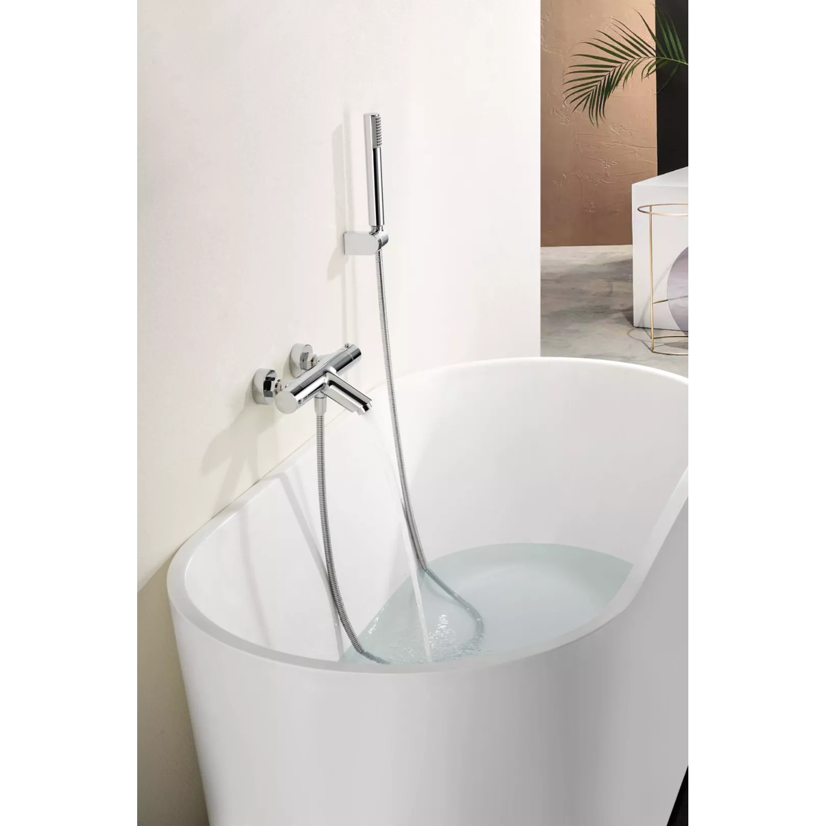 Robinetterie pour baignoire Thermostatique CURVED mural (externe)