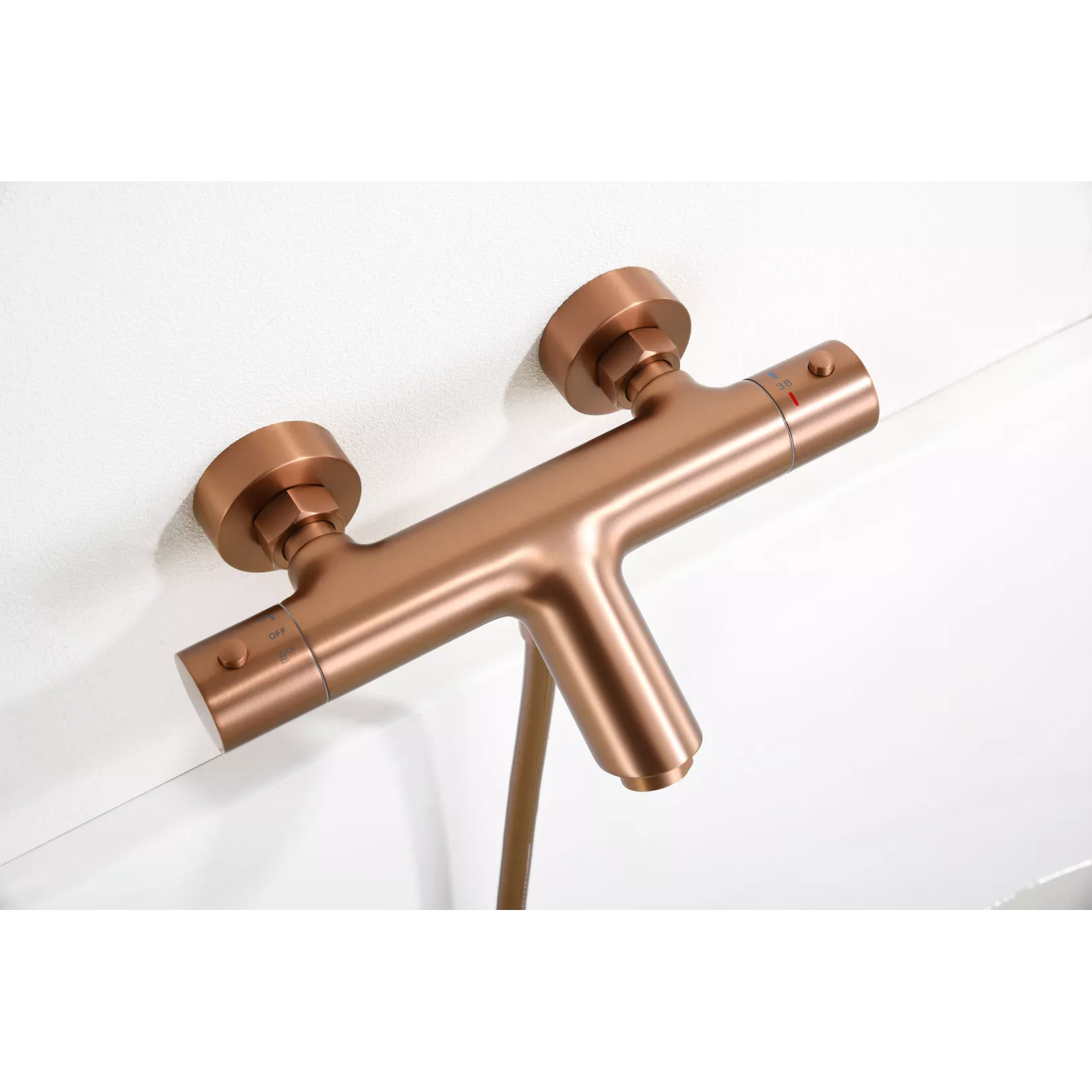 Robinetterie pour baignoire Thermostatique CURVED mural (externe)