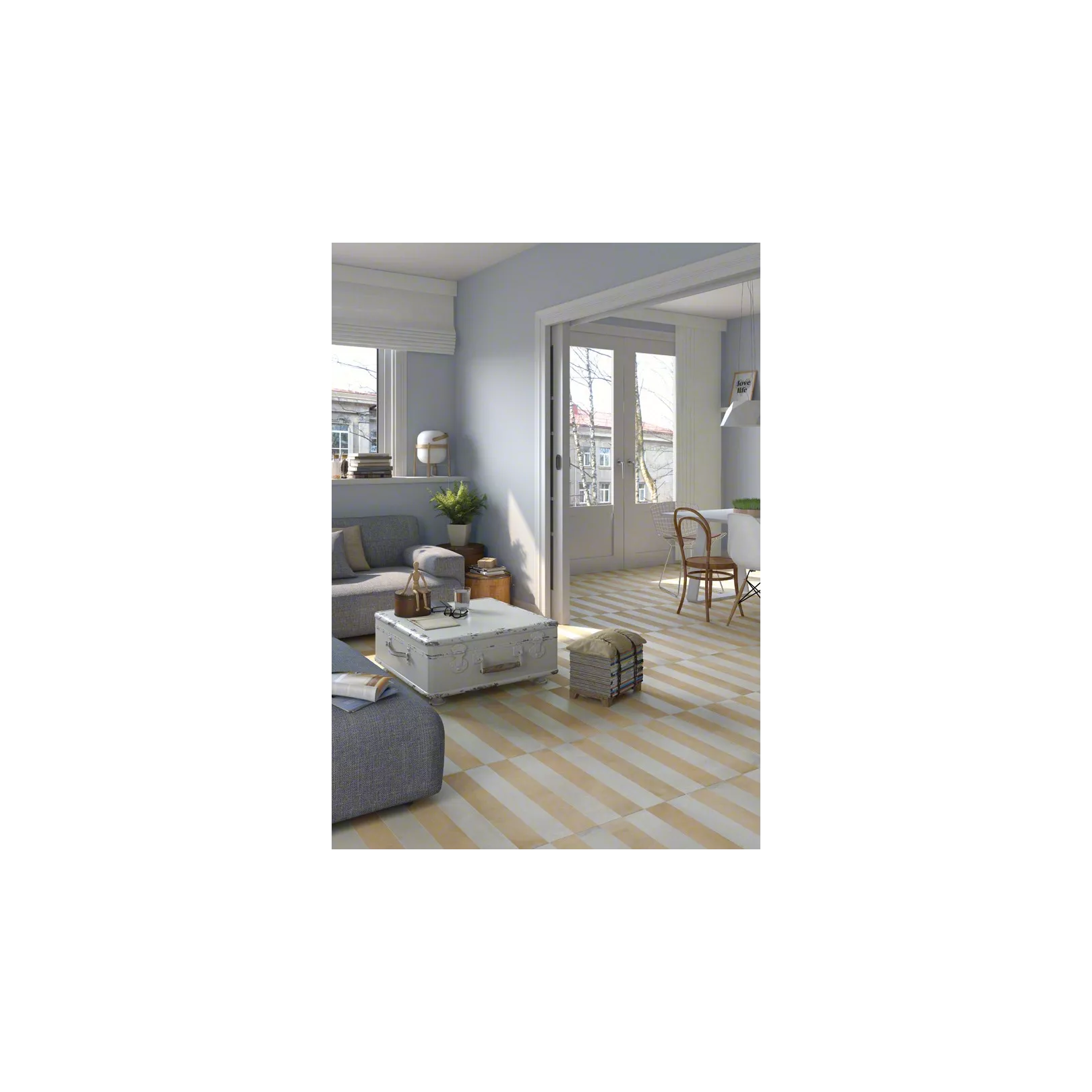 Carrelage grès cérame effet chaux Laverton (6 couleurs)