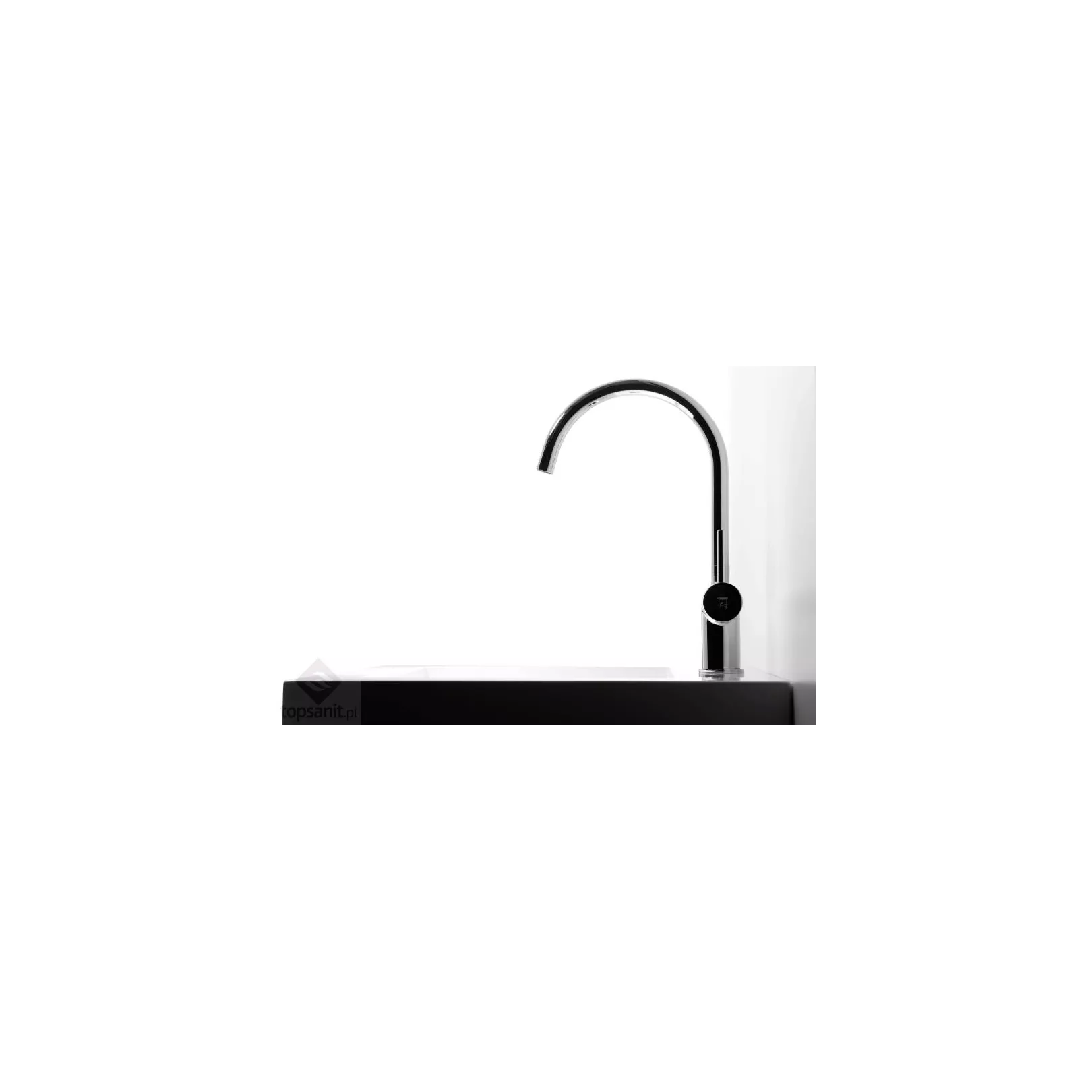 Robinet 1001400, mitigeur monotrou à poser, bec orientable