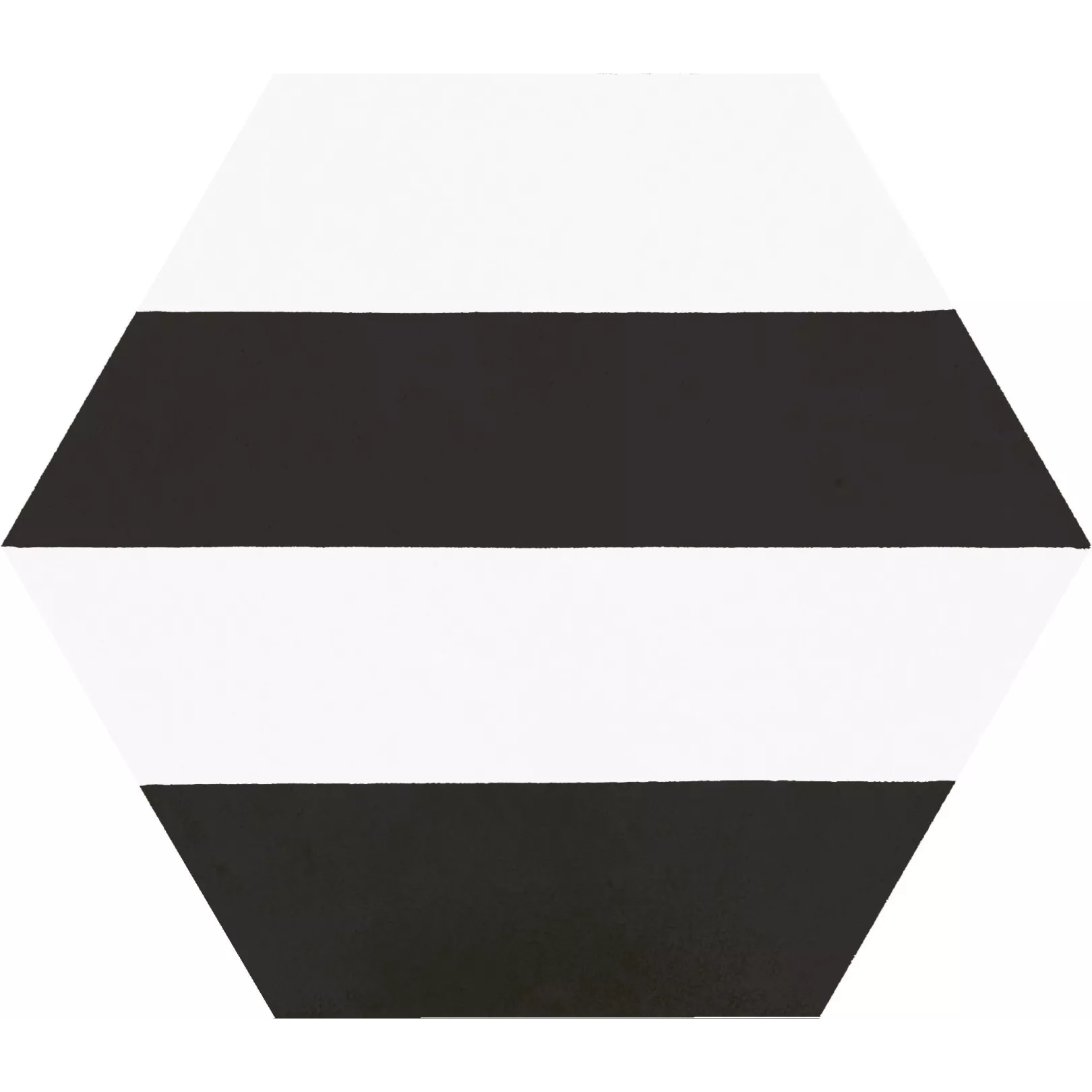 Carrelage grès cérame Hex 25 Porto Capri, hexagone 25x22cm Noir
