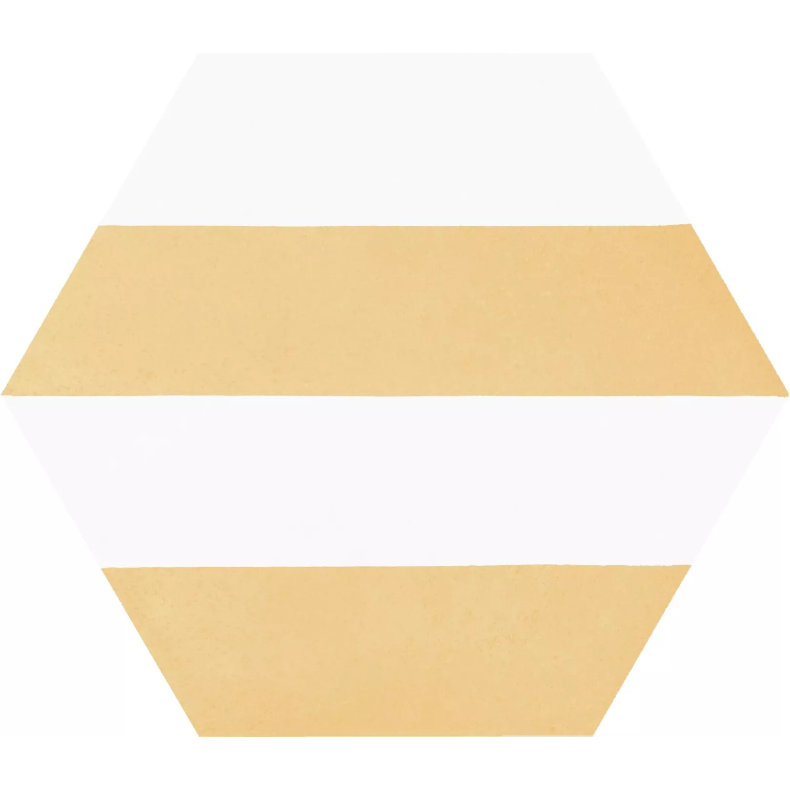 Carrelage grès cérame Hex 25 Porto Capri, hexagone 25x22cm Jaune