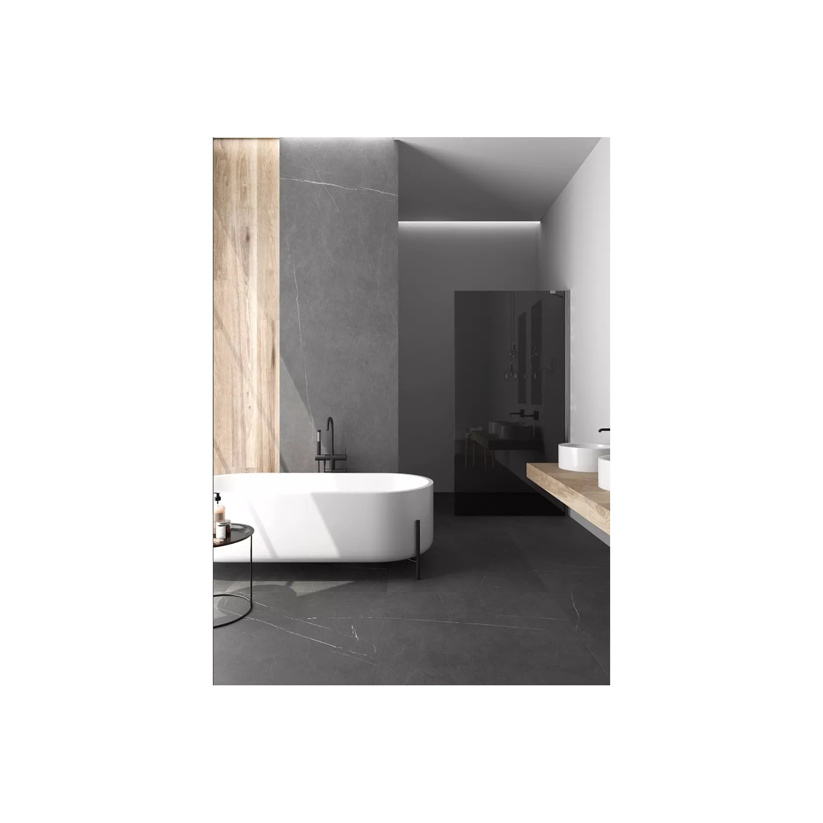 Carrelage grès cérame effet marbre pierre martelée Allure (4 couleurs, 11 formats)