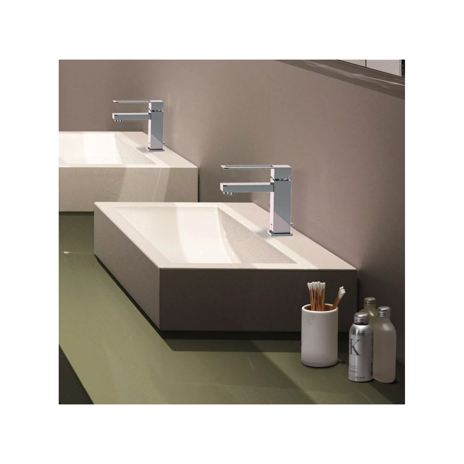 Robinet 1601000, mitigeur monotrou à poser, avec garniture d'écoulement