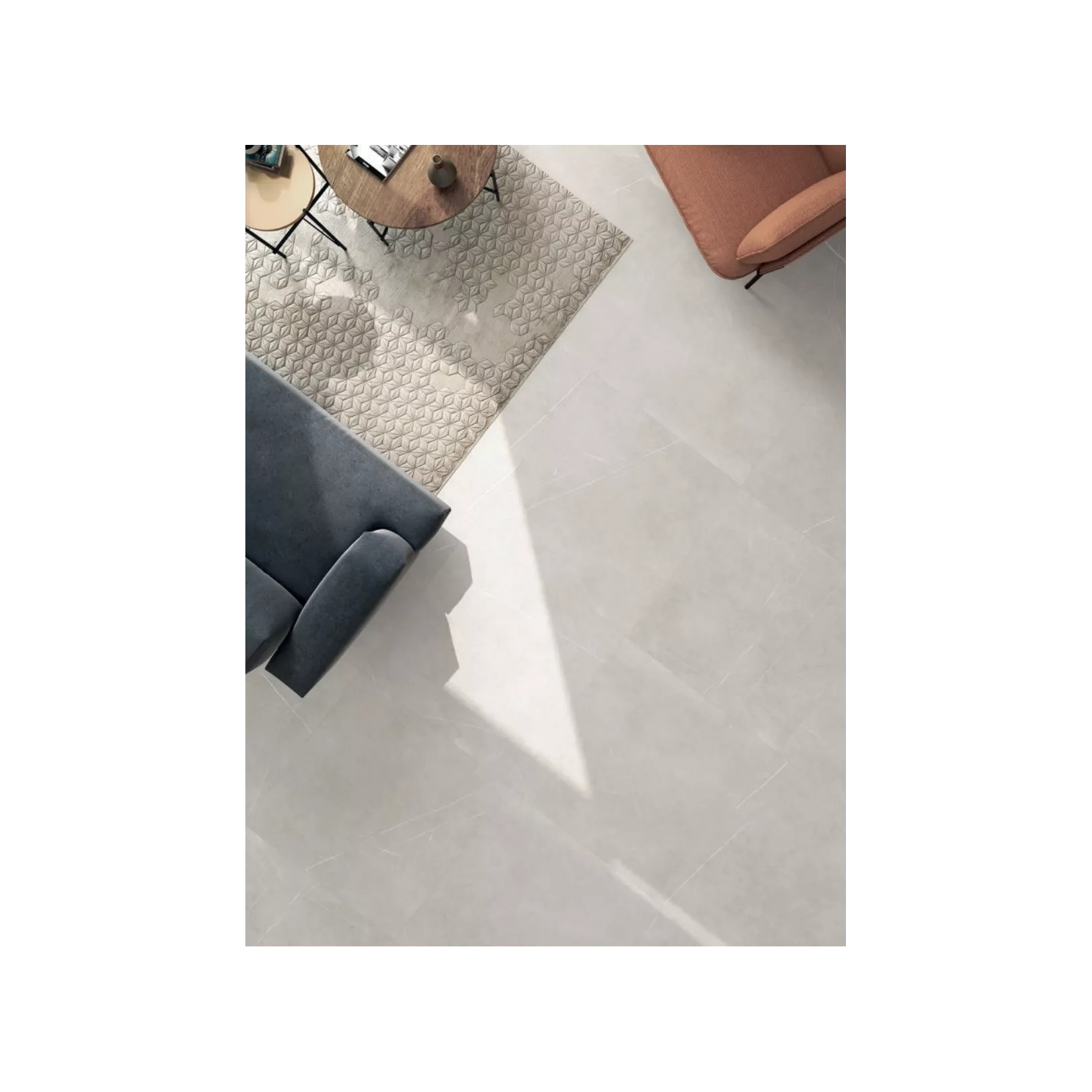Carrelage grès cérame effet marbre pierre martelée Allure (4 couleurs, 11 formats)