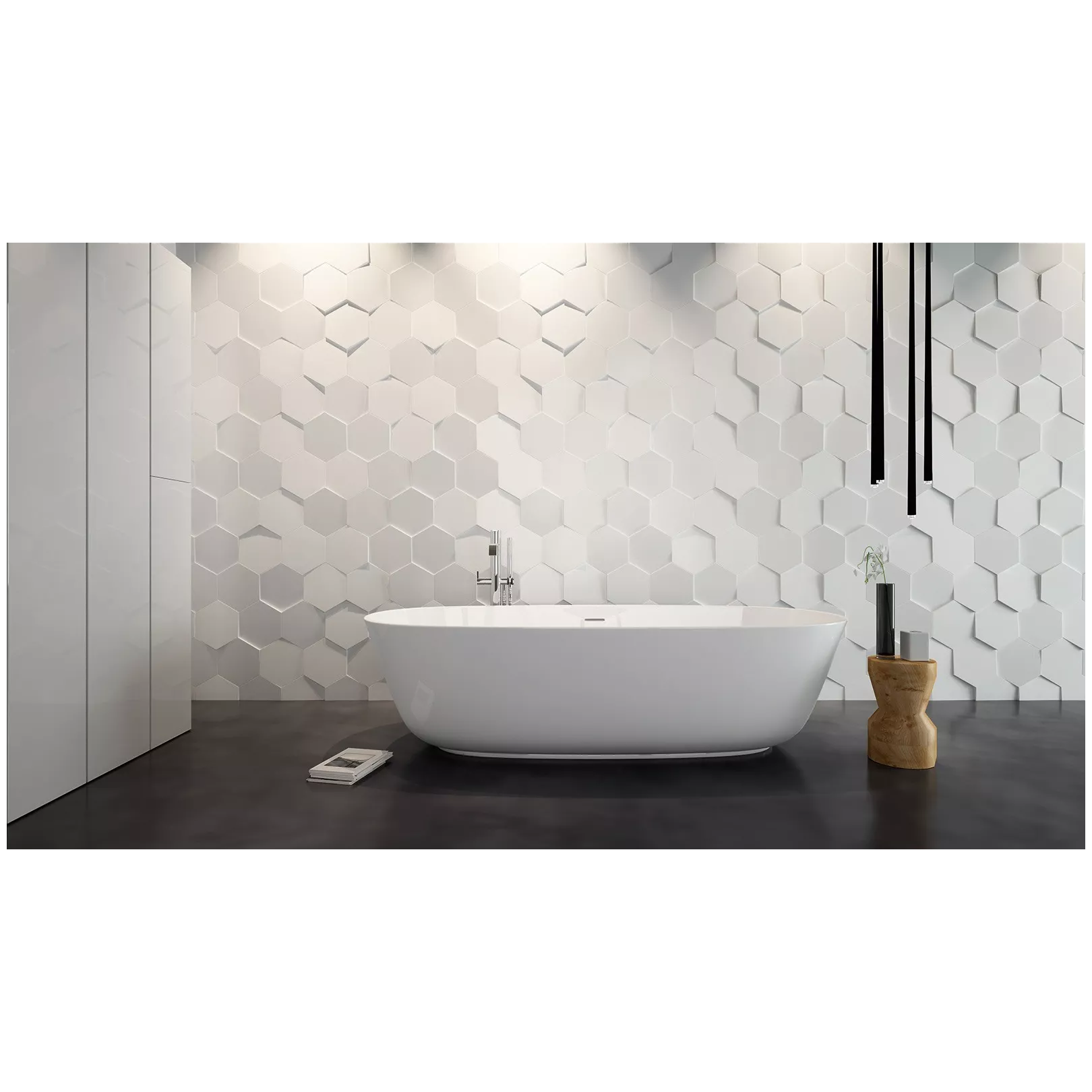 Faïence Hexa hexagone côté 12,5cm (5 couleurs)
