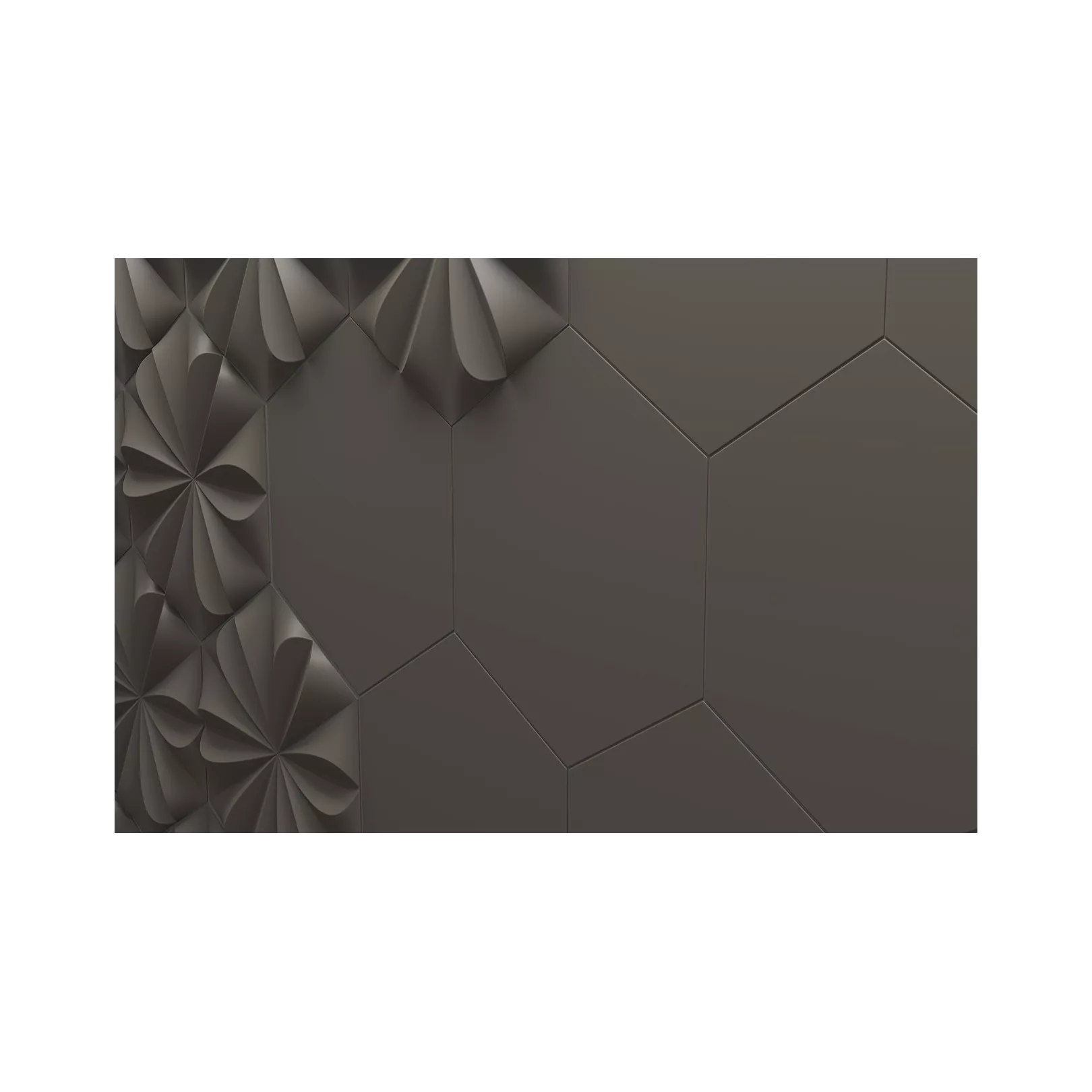Faïence Hexa Liso hexagone côté 12,5cm (5 couleurs)