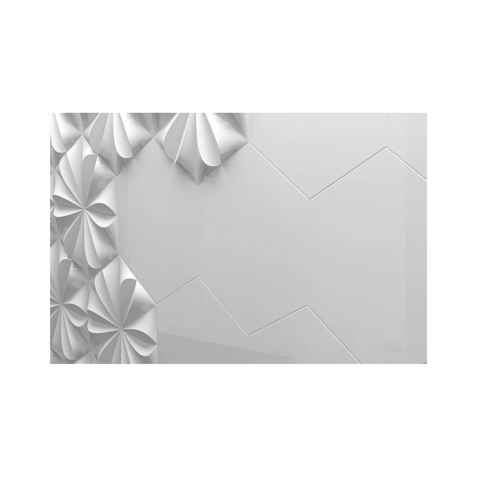 Faïence Hexa Liso hexagone côté 12,5cm (5 couleurs)