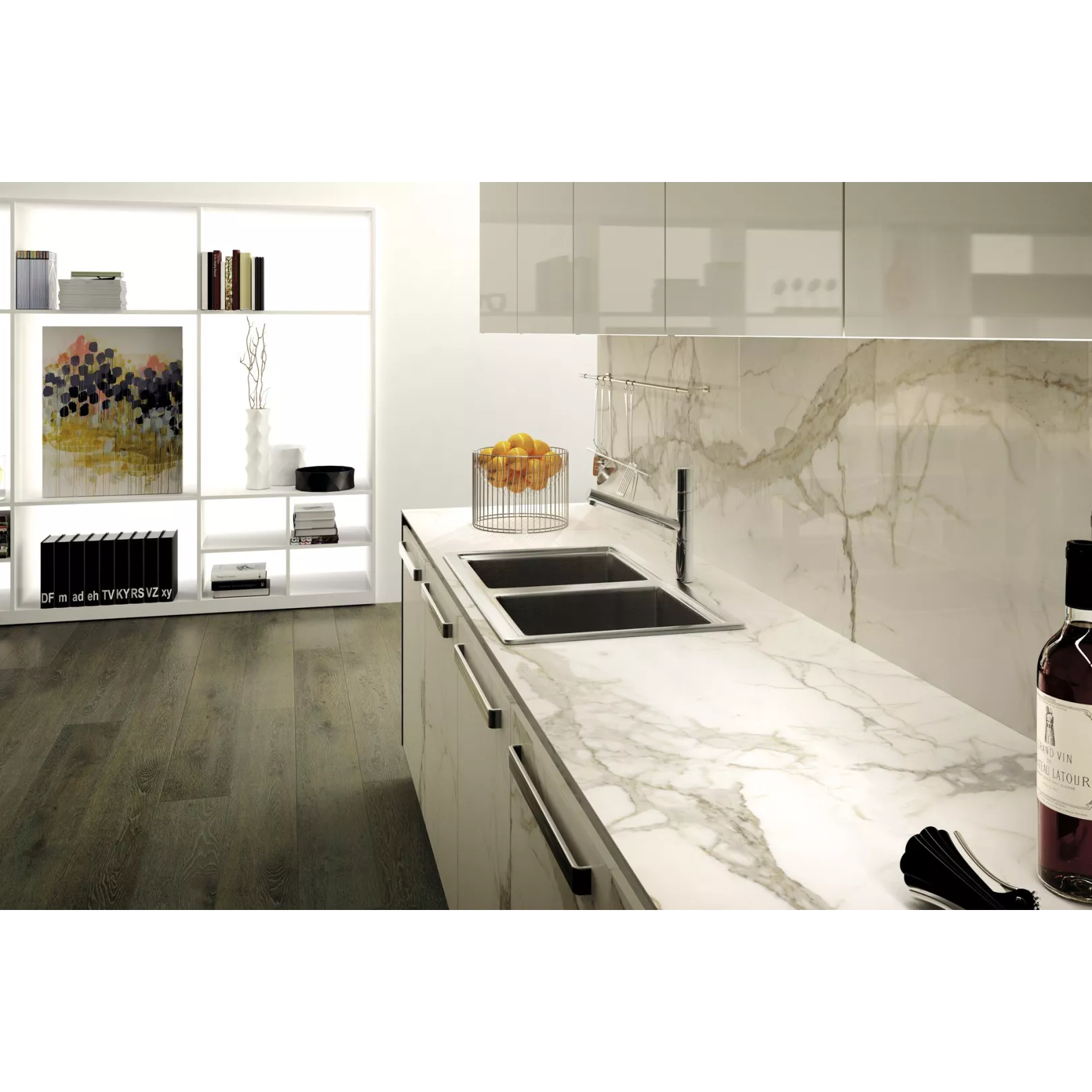 Carrelage grès cérame effet marbre MF CALACATTA