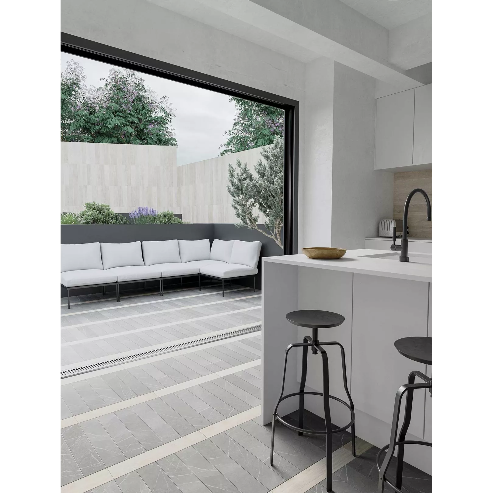 Carrelage grès cérame Love Affairs Contempo Strip 50x10cm effet bois parquet 