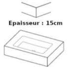 Epaisseur 15cm (meuble vasque)