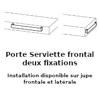 Porte Serviettes frontal deux fixations