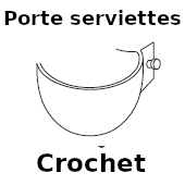 Porte serviettes Crochet