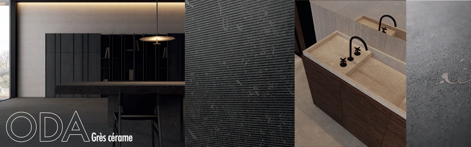 Carrelage grès cérame effet pierre ODA