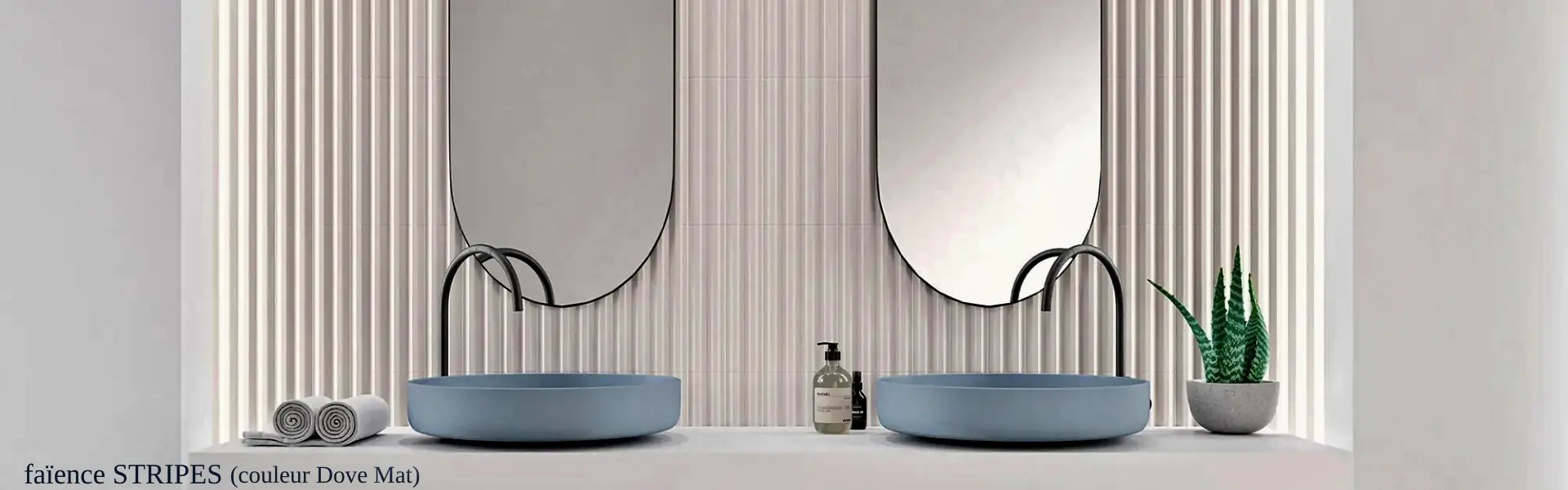 faïence murale STRIPES (Dove)